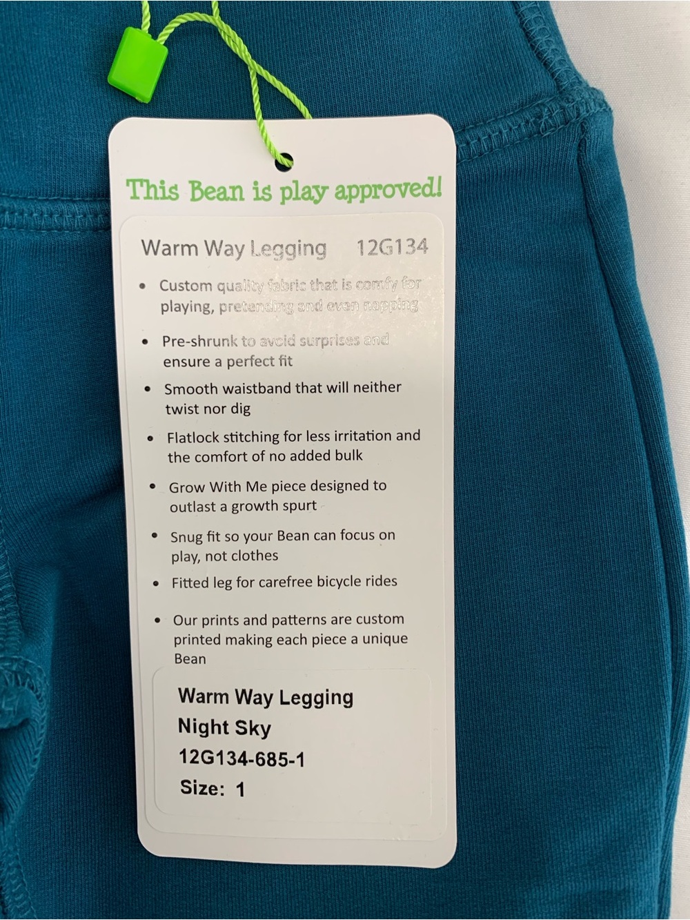New Peekaboo Beans Warm Way Legging and Little Miss Tunic Size 1 - Picture 2 of 5